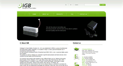 Desktop Screenshot of igbattery.com